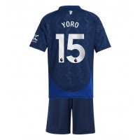 Manchester United Leny Yoro #15 Replica Away Minikit 2024-25 Short Sleeve (+ pants)